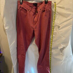 Banana Republic Pink Skinny Fit Jeans Womens Size 14 Stretch Denim